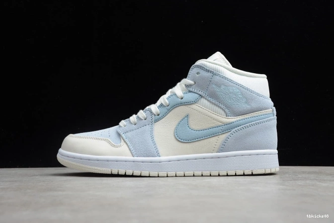 Reps TBkick DA4666-100 Jordan Blue Air Mixed Textures Mid 1 0820